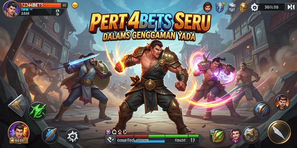 Tampilan gameplay yang mendebarkan di 1234BETS, menampilkan aksi pertarungan yang intens.