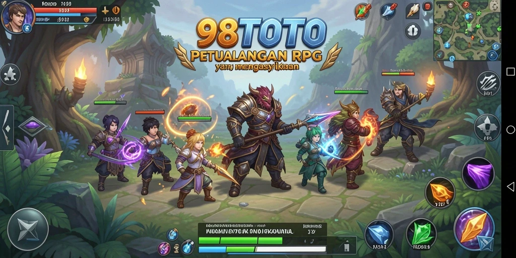 Tangkapan layar utama 98TOTO menampilkan aksi pertarungan yang mendebarkan.
