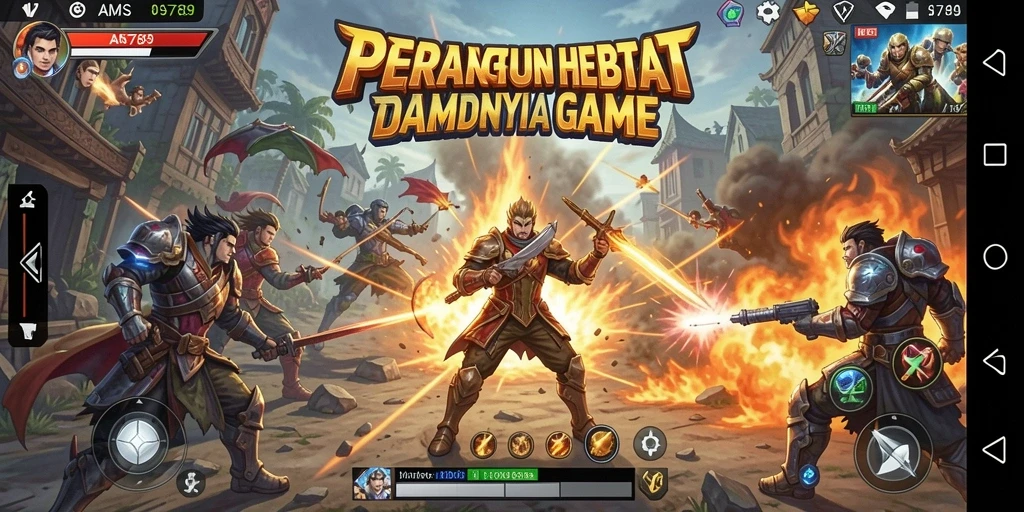 Screenshot AMS789 menampilkan aksi pertarungan yang menegangkan.