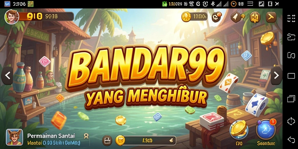 Tampilan menarik dan colorful dalam gameplay BANDAR99.