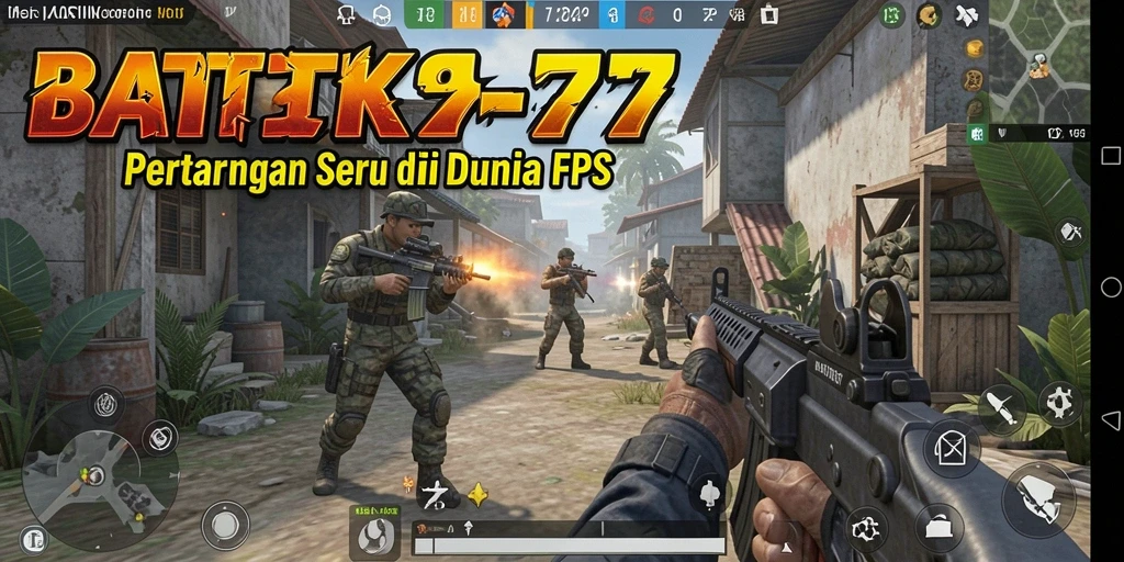 Tampilan gameplay menegangkan dalam <strong>BATIK77</strong> dengan aksi tembak-menembak yang seru.