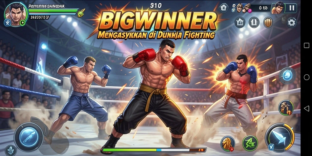 Gameplay BIGWINNER yang mendebarkan dan penuh aksi.