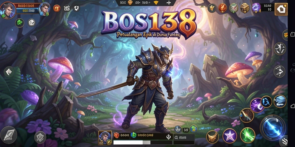 Screenshot menampilkan aksi pertarungan intens dalam BOS138.