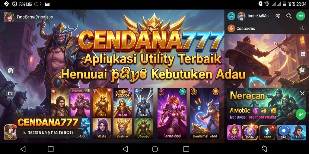 Tampilan antarmuka CENDANA777 yang intuitif dan user-friendly.