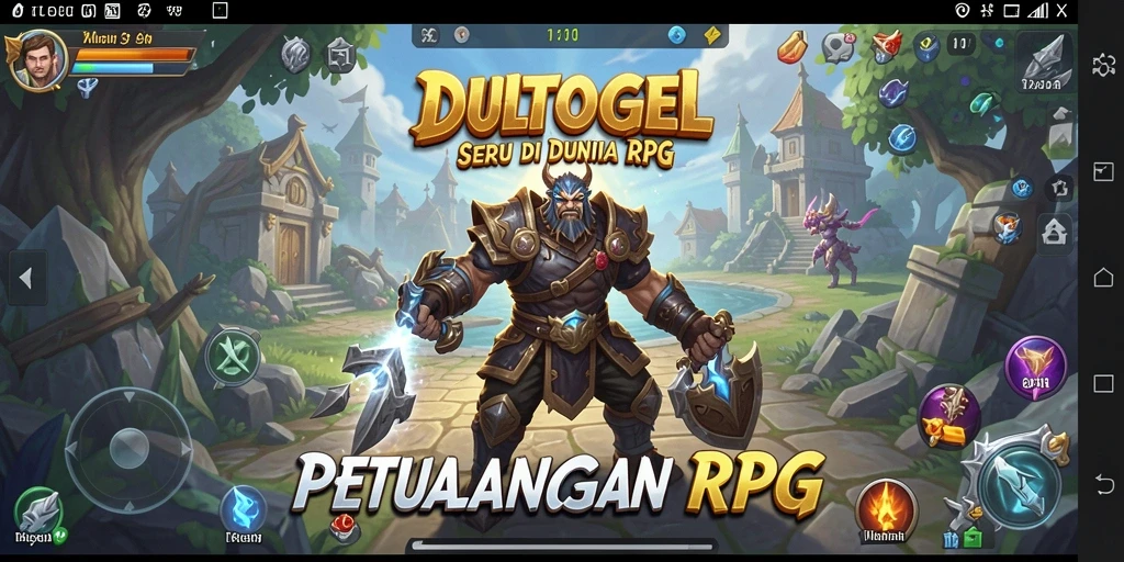 Screenshot tampilan gameplay DULTOGEL yang seru dan epik.