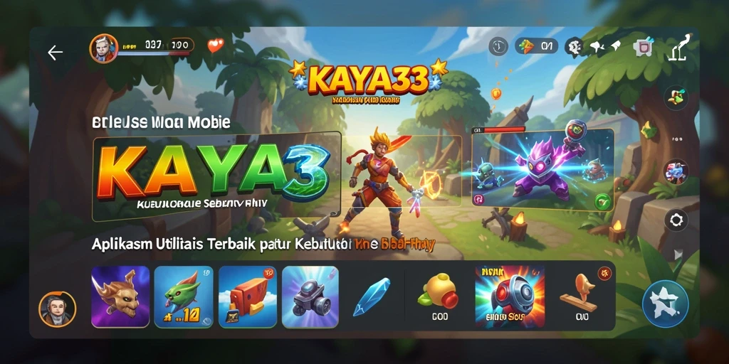 Tampilan antarmuka KAYA33 dengan fitur utilitas yang lengkap dan mudah digunakan.