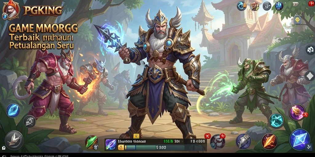 Tampilan gameplay seru PGKING dalam dunia MMORPG yang mengagumkan.