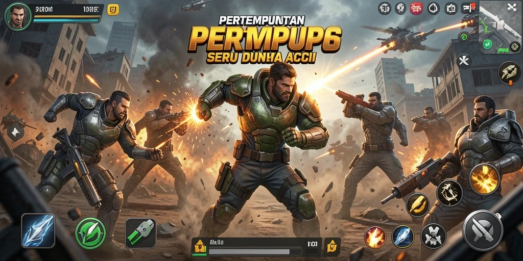 Screenshot RPVIP6 yang menunjukkan aksi pertempuran seru.
