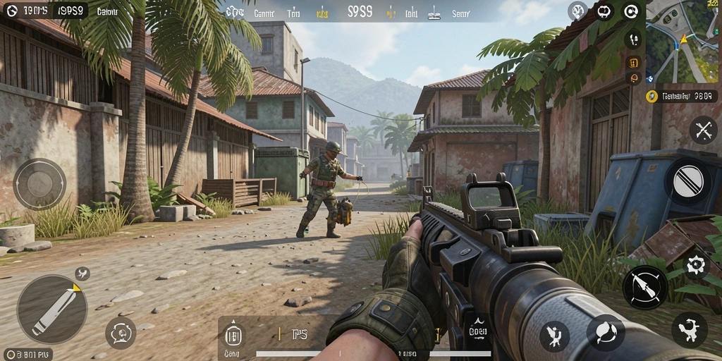 Tampilan gameplay seru dari game TPS S9S9.