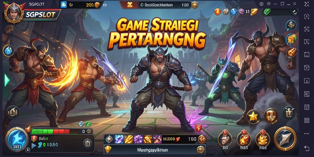 Screenshot utama SGPSLOT menampilkan aksi pertempuran yang seru.