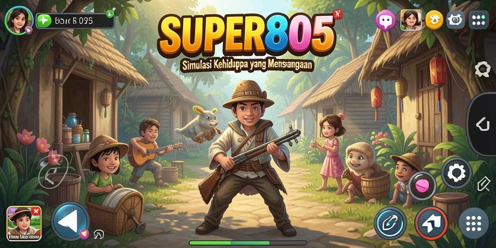 Tampilan menarik dari gameplay SUPER805 yang seru dan interaktif.