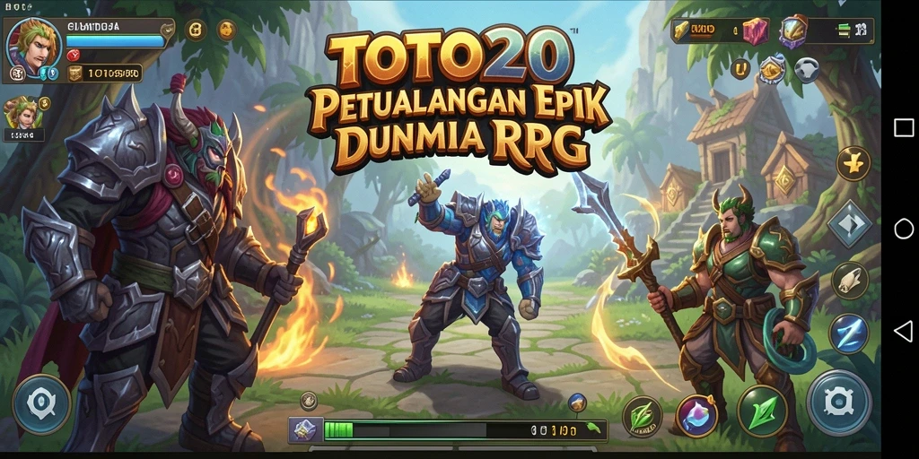 Tampilan gameplay RPG yang mendebarkan dalam TOTO20.