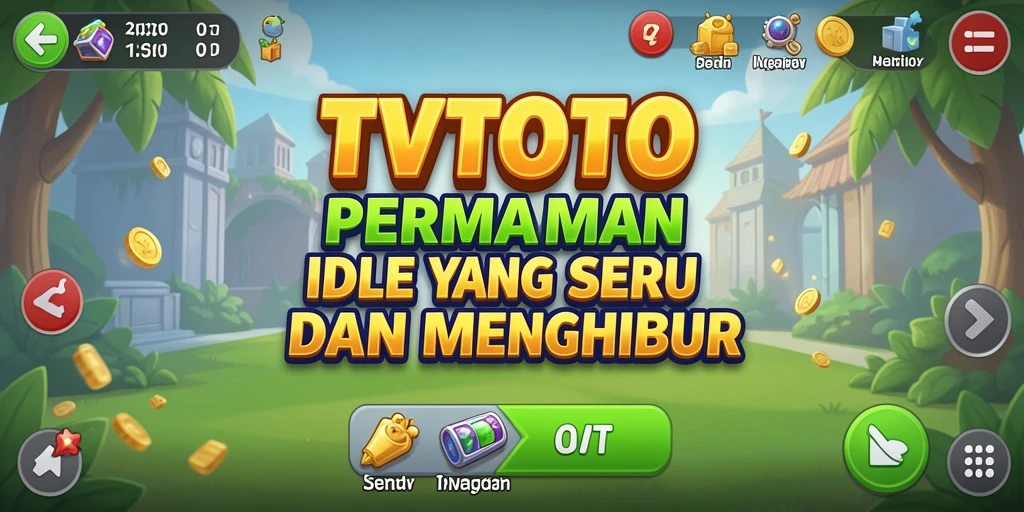 Screenshot gameplay TVTOTO menampilkan momen seru dalam permainan Idle.