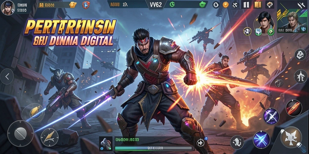 Screenshot VV62 menampilkan aksi pertarungan yang mendebarkan dan grafis yang menawan.