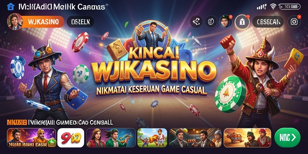 Screenshot gameplay WJKASINO menampilkan serunya permainan Casual.